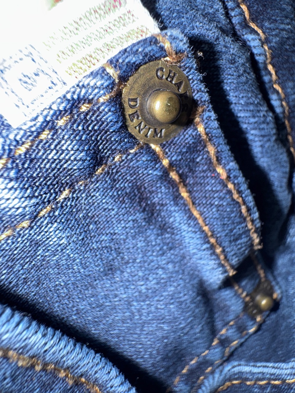 Chaps Women's Dark Wash Jeans (Size 10) - Picture 3 of 6